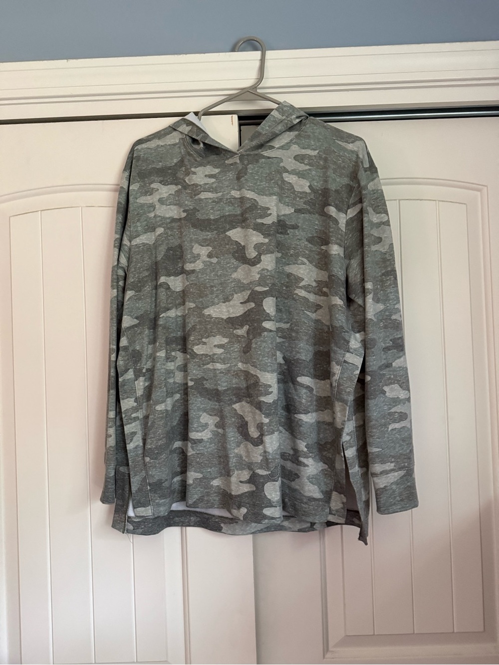 Grey Camo Lightweight Breastfeeding Sweatshirt